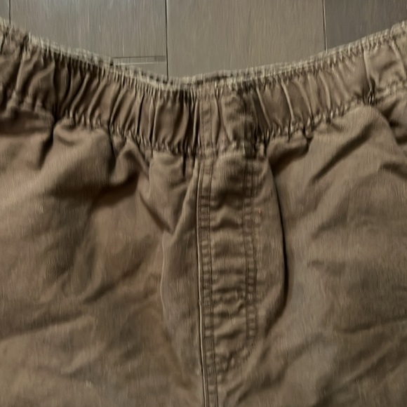 Island Shores Women’s SZ M Brown Cotton/Linen Blend Flat Front Drawstring Shorts - Picture 2 of 8